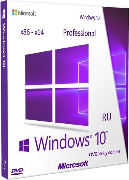 Microsoft ru Windows 10 professional 1903 x64-x86 by ovgorskiy 2019