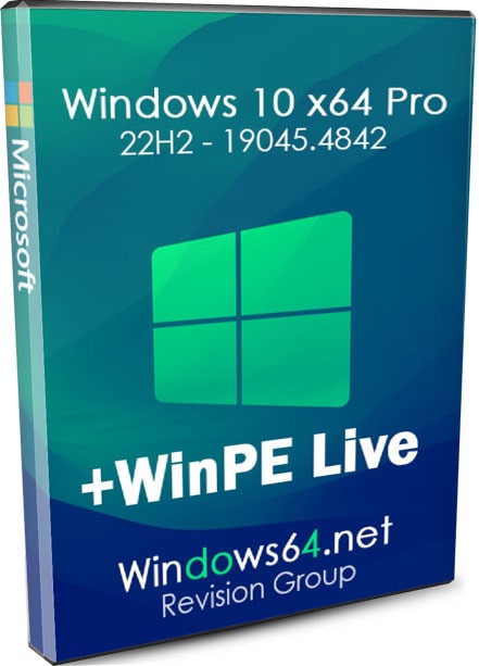 Windows 10 x64 Pro 22H2 установка и загрузка с WinPE Live