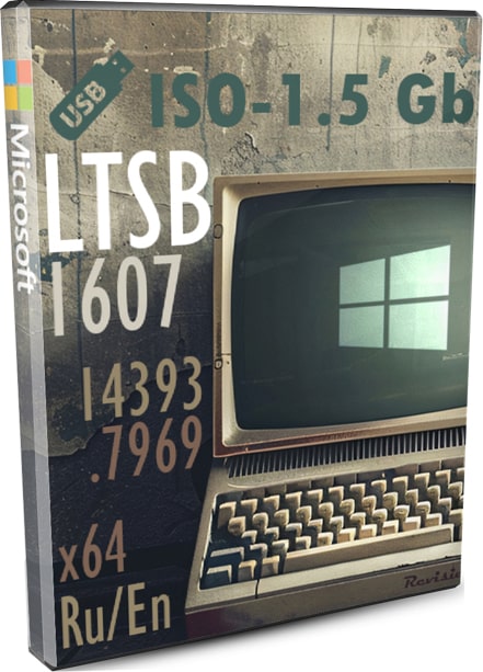 Windows 10 LTSB 1607 облегченная сборка RU EN 1.55 ГБ без хлама