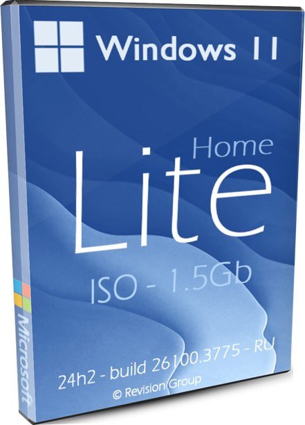 Windows 11 HomeSL 24H2 Lite 26100.3775 на русском iso 1.51 ГБ