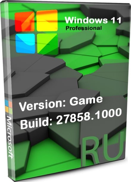 Windows 11 Pro новая игровая сборка 27858.1000 RU с отличным FPS