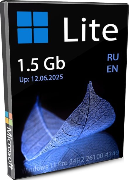 Windows 11 Pro 24H2 Lite RUS/ENG сборка 26100.4349 iso 1.58 ГБ