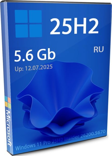 Windows 11 Pro/Home 25H2 на русском 26200.5670 Insider Preview